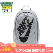 耐克（NIKE）男女雙肩包背包 大容量旅行包電腦書(shū)包休閑包DV1296-012 灰色