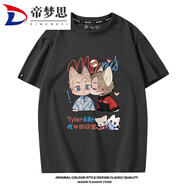帝夢(mèng)思曼尼漢堡店動(dòng)漫周邊泰勒布萊恩 勒萊CP男棉體衫 深灰色2 S