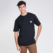 Carhartt卡哈特卡哈特Carhartt K87經(jīng)典口袋T恤潮男女情侶時(shí)尚寬松工裝打底短袖 夏日秒殺價(jià)黑色 K87/Black XS [<120斤]