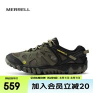 邁樂（Merrell）戶外鞋男女款戶外徒步溯溪鞋ALLOUTBLAZE輕便透氣耐磨防滑休閑鞋 J37687 橄欖綠黑(男） 44