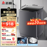 志高（Chigo）12公斤大容量波輪全自動(dòng)洗衣機(jī)藍(lán)光洗護(hù)毛毯洗 家用租房宿舍洗衣機(jī)洗脫一體定制程序 XQB120-118