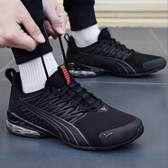 彪馬（PUMA）男鞋跑步鞋 25夏季新款運動鞋緩震回彈輕便網(wǎng)面透氣休閑鞋跑鞋男 01/黑色-淺灰色/soft foam+鞋墊 43 (內(nèi)長280mm)