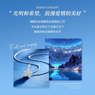 比索鳥(niǎo)璀璨星星項(xiàng)鏈女純銀吊墜新高級(jí)感輕奢眾情人節(jié)生日禮物送女友 璀璨星項(xiàng)鏈[耀白]