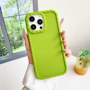 酷件ins小眾簡約純色適用蘋果16promax手機殼iPhone16pro新款12韓國13高級感15pro網(wǎng)紅超火14pro創(chuàng)意女 iPhone 16 車輪TPU系列LF【芥末綠】硅膠防摔+手機膜