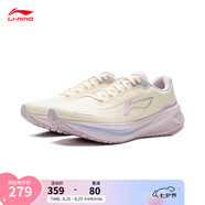 李寧吾躍 3.0 v2丨跑步鞋女子25秋季新款舒適透氣網(wǎng)面休閑慢跑鞋 米白色(112款)-5 37