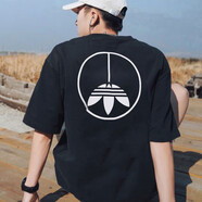 阿迪達斯（adidas）三葉草短袖T恤男士夏季運動服時尚穿搭寬松休閑圓領(lǐng)上衣 HF4908黑色 L