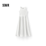 森馬（Semir）連衣裙女高腰拼接背心裙百搭2025夏優(yōu)雅圓領(lǐng)長(cháng)裙通勤109325114015
