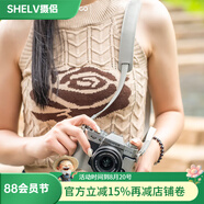 攝侶富士xt5保護(hù)套xs20相機(jī)包xt30二代xt50皮套x100vi保護(hù)套xh2s底座xt20相機(jī)套xh2x皮殼xt10牛皮配件 XT30/XT20海鷗灰真皮保護(hù)套+墊肩牛皮肩帶