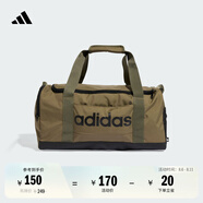 adidas運動健身便攜斜挎手拎包男女新款阿迪達斯官方   巖層橄欖綠/黑色   NS