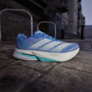阿迪達(dá)斯 （adidas）新款女鞋Adizero Boston波士頓13輕量緩震支撐訓(xùn)練馬拉松公路跑鞋 青藍(lán)白JS4956 36