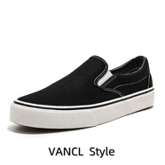 凡客誠品（VANCL）官方店 一腳蹬帆布鞋輕薄透氣 男女同款 25夏季 黑色 41