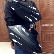 美國隊長(cháng)盾牌發(fā)光變形爪盾牌爪光劍蜘蛛俠面具男孩兒童玩具禮物發(fā)光面具聲光劍聲光套裝 變形爪盾（2個(gè)）