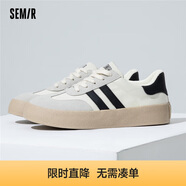 Semir德訓鞋男鞋春秋季休閑鞋子板鞋運動(dòng)鞋男SFYM233656 白黑 40