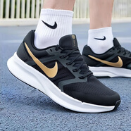 耐克（NIKE）男鞋2025夏季新款網(wǎng)面透氣輕便運(yùn)動(dòng)休閑鞋緩震耐磨低幫正品跑步鞋 【Flywire飛線】網(wǎng)面透氣/黑金 【升級(jí)泡棉】 39 鞋內(nèi)長(zhǎng)245mm