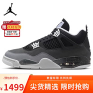 耐克NIKE男子休閑鞋喬丹AJ4 JORDAN 4中幫運(yùn)動鞋F(xiàn)Q8138-002黑白44.5