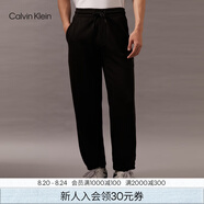 Calvin Klein Jeans春秋男女情侶中性簡(jiǎn)約抽繩腰束腳寬松衛(wèi)褲休閑褲J400144 BEH-黑色 S