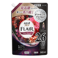 花王（KAO）花王護理劑衣物柔順劑日本進口溫和親膚持久留香柔軟防褶皺防靜電 黑色天鵝絨馨花香940ml