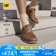 CAT卡特休閑皮鞋男士復(fù)古工裝輕戶外軟牛皮防滑通勤鞋P725212N3AMC29 淺褐 42