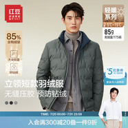 紅豆羽絨服男短款輕商務(wù)立領(lǐng)85%鴨絨輕盈防風(fēng)防鉆絨保暖外套 G4微翠綠 XL 【180/100B】