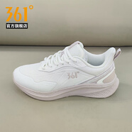 361°跑步鞋女鞋2025冬季新款減震防滑休閑跑鞋軟底運動(dòng)鞋女582442208 羽毛白/清新粉 35