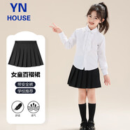 衣諾坊女童百褶裙演出服禮服英倫風(fēng)短裙校園合唱服黑色西裝校服園服六一