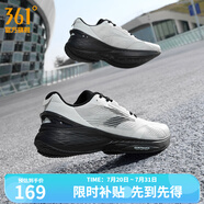 361度運(yùn)動(dòng)鞋男鞋飛翼2PROS夏季網(wǎng)面緩震回彈休閑跑步訓(xùn)練鞋子男 光子灰/曜石黑 42