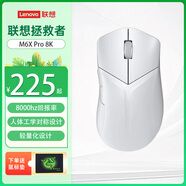 聯(lián)想（Lenovo）M6X Pro 8K游戲鼠標 輕量化無線電競鼠標 10000W次微動壽命 8000hz回報率 超低延遲 白色