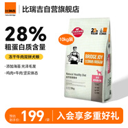 比瑞吉狗糧成犬糧俱樂部系列海苔呵護(hù)被毛山藥鰹魚全價雞肉牛肉雙拼10kg