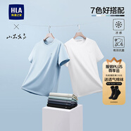 海瀾之家（HLA）短袖T恤男【安心品質(zhì)】涼感圓領(lǐng)短袖男25夏季 漂白AC 山不在高HNTBW2J195A M 170/88A 推薦125~136斤