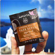 APIVITA希臘艾蜜塔面膜仙人掌保濕補水修護提亮涂抹清潔泥膜香橙 27年效期12包杏桃面膜溫和去角質(zhì)