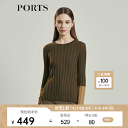 PORTS寶姿女裝 秋冬新品毛衣LL9K457KKW004 MILITARY OLIVE XS