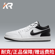耐克（NIKE）【潮】男鞋Air Jordan aj1新款低幫板鞋透氣休閑輕便運(yùn)動(dòng)籃球鞋 553558-132/白水泥 43