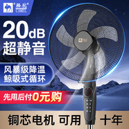 駱駝電風(fēng)扇制冷落地扇家用大風(fēng)立式宿舍定時(shí)遙控語(yǔ)音搖頭超靜音節能省電臥室三級能效 18英寸塑葉遙控款+銅芯電機+延長(cháng)線(xiàn)-7.5h定時(shí)