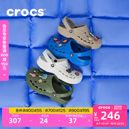 卡駱馳crocs洞洞鞋貝雅男鞋女鞋輕便耐磨一腳蹬拖鞋休閑鞋|10126 軍綠色-309 41 /42(260mm)