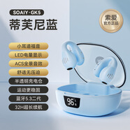 索愛(ài)（soaiy）GK5無(wú)線(xiàn)耳塞式藍牙耳機氣骨傳導游戲運動(dòng)不入耳降噪新款男女 蒂芙尼藍
