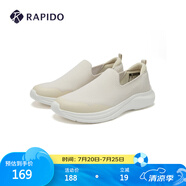Rapido靂霹道春秋新款情侶款簡(jiǎn)約休閑鞋舒適輕便健步鞋CQ4ZK3S10 米色 37