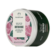 美體小鋪潤膚霜butter身體乳霜春夏96h滋潤保濕全身用英國進口原裝 英倫玫瑰-400ml（直郵）