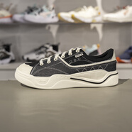 李寧輕帆休閑鞋男款2025新款夏季透氣低幫經(jīng)典板鞋男鞋AGCV065 黑色/米白色AGCV065-1 40