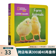 英文原版 National Geographic Kids Look and Learn 國家地理少兒版系列 紙板圖畫書 親子閱讀繪本 綠山墻 Farm Animals