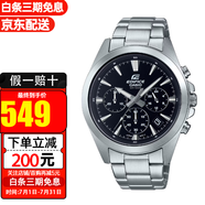 卡西歐（CASIO）手表EDIFICE系列八角金屬防水時尚商務(wù)石英男表 EFV-630D-1A