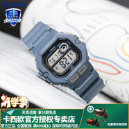 卡西歐（CASIO） 男表女表卡西歐手表男女情侶表學(xué)生時(shí)尚運(yùn)動(dòng)表太陽能雙顯電子表 WS-1400H-2AV新色霧霾藍(lán) 10年電量