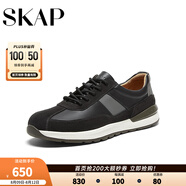 圣伽步skap德訓(xùn)鞋男士撞色系帶運(yùn)動(dòng)休閑鞋A6H05CM4 深灰 42