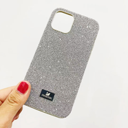 其他家蘋果16施華洛天鵝適用鉆石iphone15手機保護殼奢華14閃鉆高端全包 太空銀（怕臟慎拍） iPhone15Pro