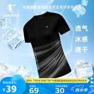 喬丹QIAODAN短袖女t恤夏季透氣速干圓領(lǐng)運動(dòng)跑步T恤女上衣