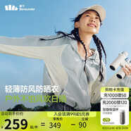 蕉下（beneunder）速干防風(fēng)山系外套女防紫外線(xiàn)防曬衣女新款北歐灰M