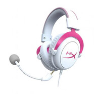 極度未知HyperX極度未知颶風(fēng)Cloud2頭戴式粉白7.1聲道電競游戲耳電腦耳麥 颶風(fēng)2-粉白【不帶聲卡僅拆封】