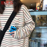 娃娃裙 韓版 寬松2022夏季寬松顯瘦小清新泡泡袖娃娃裙女學生日系甜美連衣裙潮 杏色 S