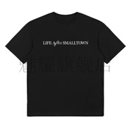 魅耀重磅 ASEN同款 STK Life After Small Town專輯短袖T恤純棉男女潮 黑色 L