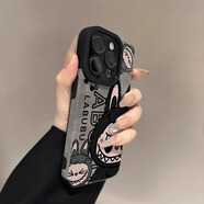 GEEKSEEK 拉布布適用蘋(píng)果16promax手機殼卡通可愛(ài)iphone15保護套翻毛皮個(gè)性創(chuàng  )意14plus潮牌13pm女新 瞳眼翻毛皮-淺灰-拉布布-1 iPhone XS