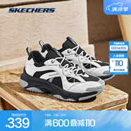 斯凱奇（Skechers）春夏男女同款拼接輕質(zhì)跑步鞋 透氣耐磨戶外機(jī)能風(fēng)運(yùn)動(dòng)鞋子 女款-黑色/白色/灰色/BKWG 40